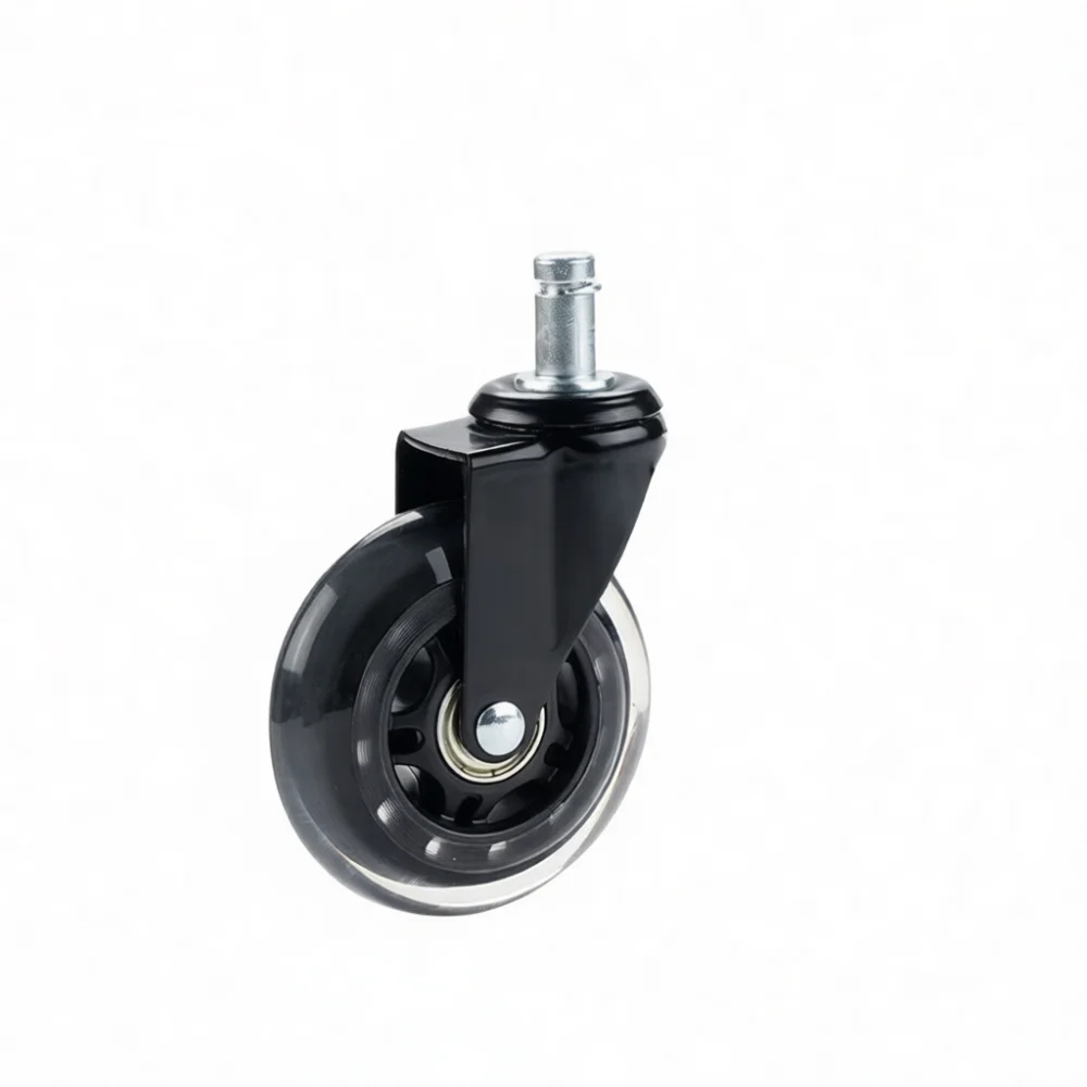 High Quality 3 Inch Office Chair Wheels Silent PU Swivel Casters Furniture Replacement Smooth Motion Floor Protection