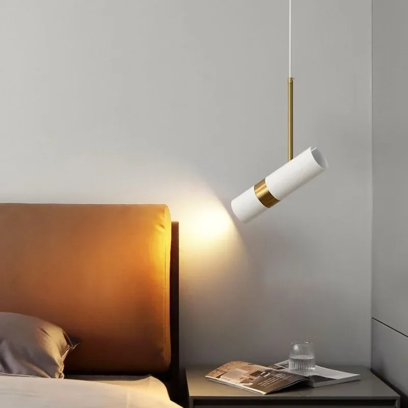 Modern Lustre Minimalist LED Chandelier Pendant Lights Nordic Bedroom Bulb Long Line Light suspensions luminaire Home Decor