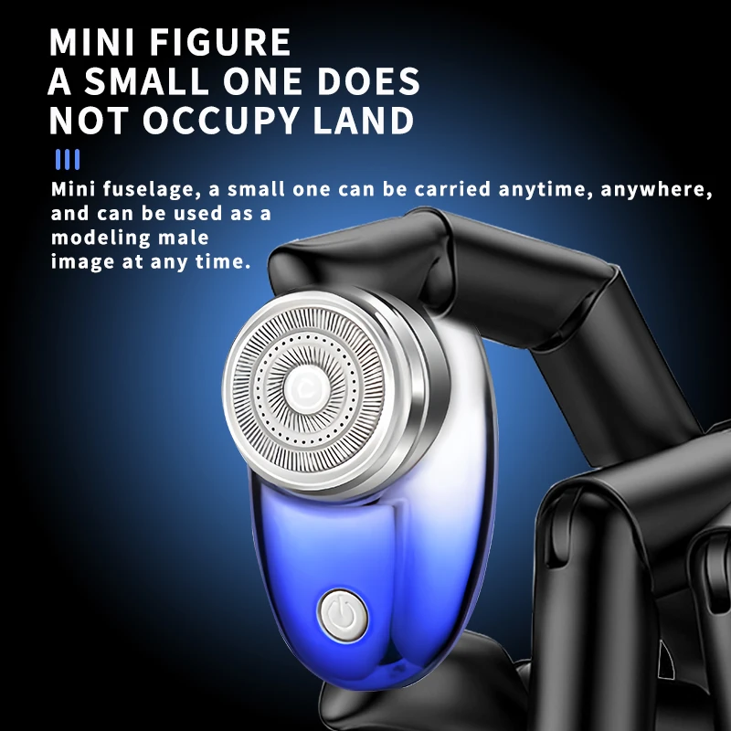 Kemei KM-C52 ماكينة حلاقة كهربائية للرجال حجم قصير ماكينة حلاقة الوجه الصغيرة USB قابلة للشحن المحمولة أداة تهذيب اللحية سلامة الحلاقة