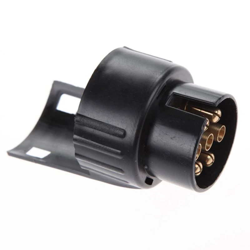 1Pc 7 Pin To 13 Pin Towing Adapter Copper Core Adapter Converter 12/24V Plug Converter Socket Converter for Trailer Caravan RV
