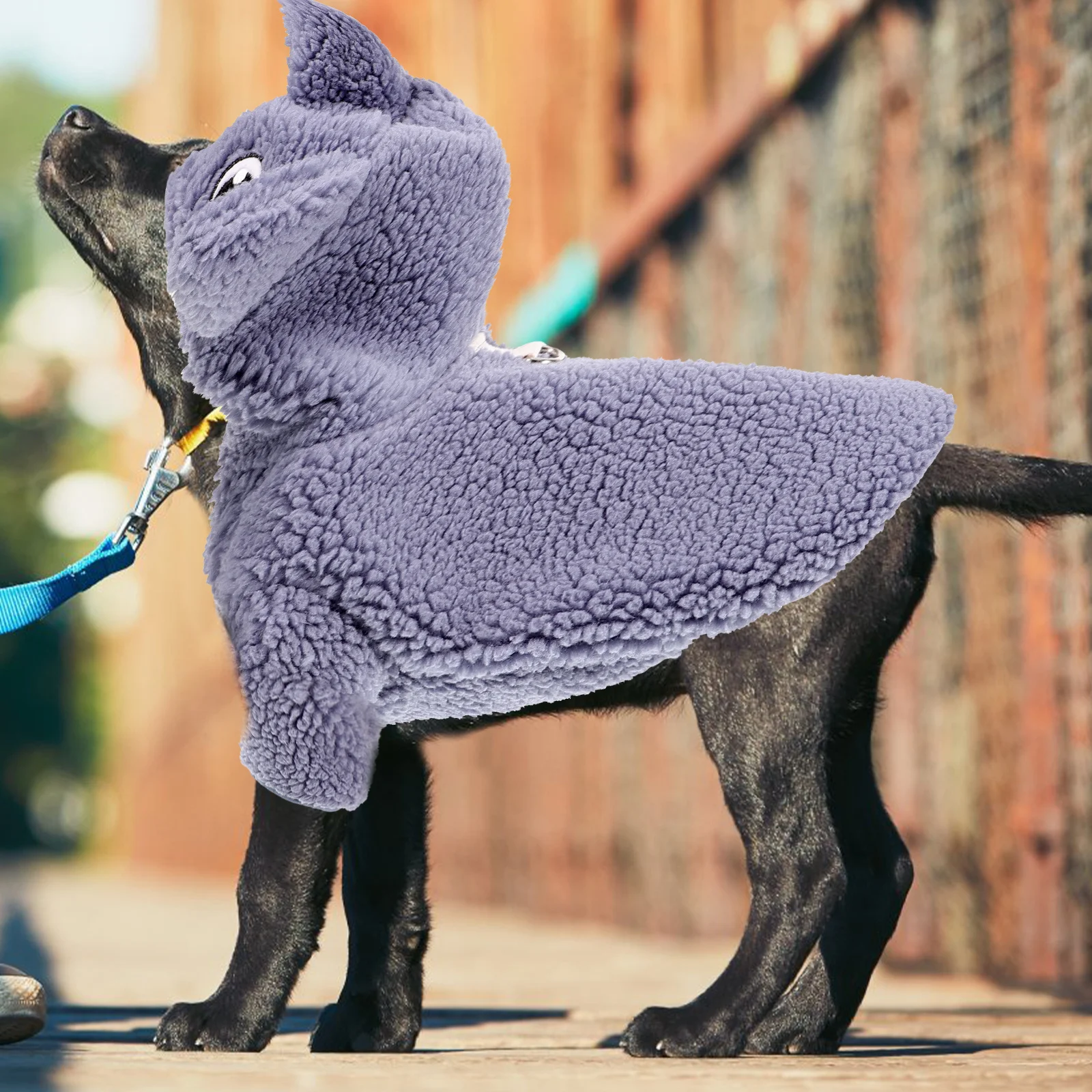 

Dog Warm Shark Suit Cold Weather Coat Clothes Fleece Winter Hoodie Hoodies Pet Clothing Small Costume Outfit