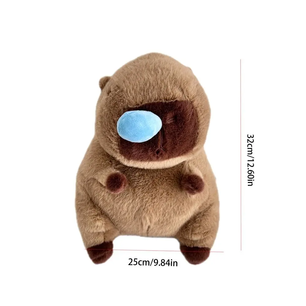 Sweet Cartoon Capybara Plush Backpack Capybara Plush Doll Bag Cartoon Backpack School Bag Shoulder Bag Students School Bag Girls