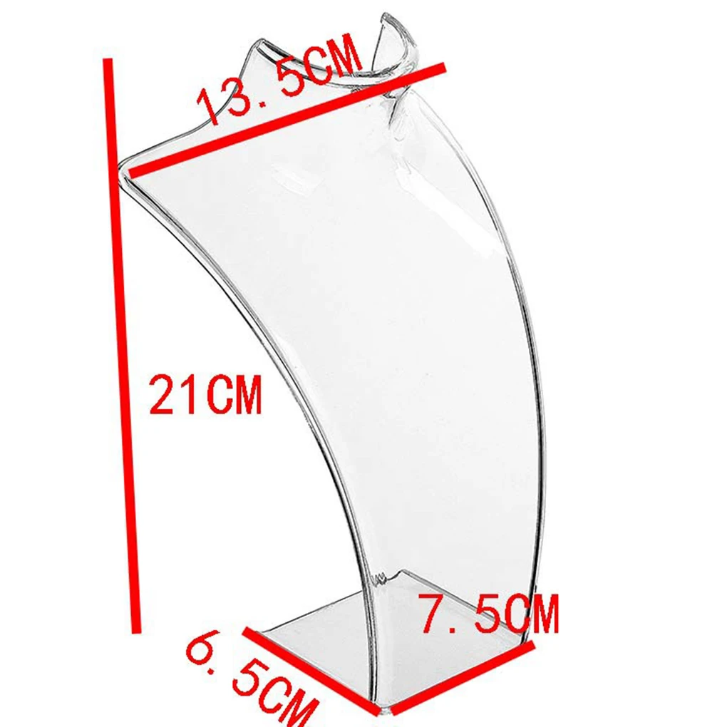 Image 7: Mini présentoir de collier en acrylique, mannequin, modèle de pendentif, porte-bijoux, support de présentation de collier, vitrine de boucle d'oreille T1