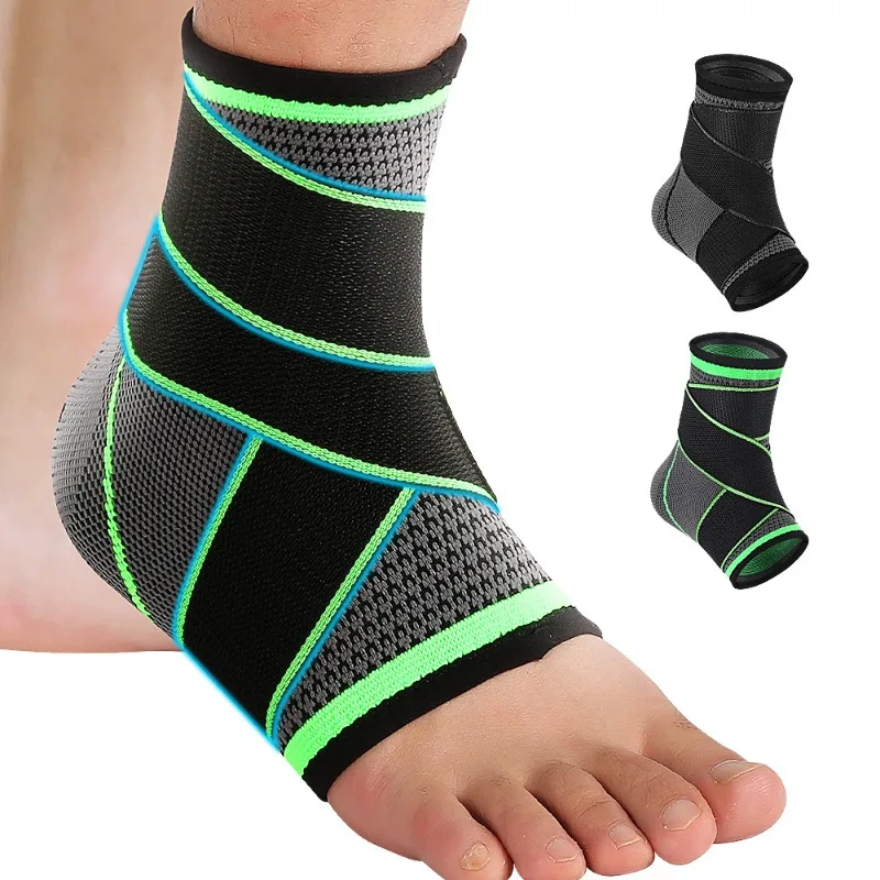 Men Women Ankle Brace Anti Sprain Foot Protection Wrist Support Running Basketball Training Compression Strap Protective Gear
