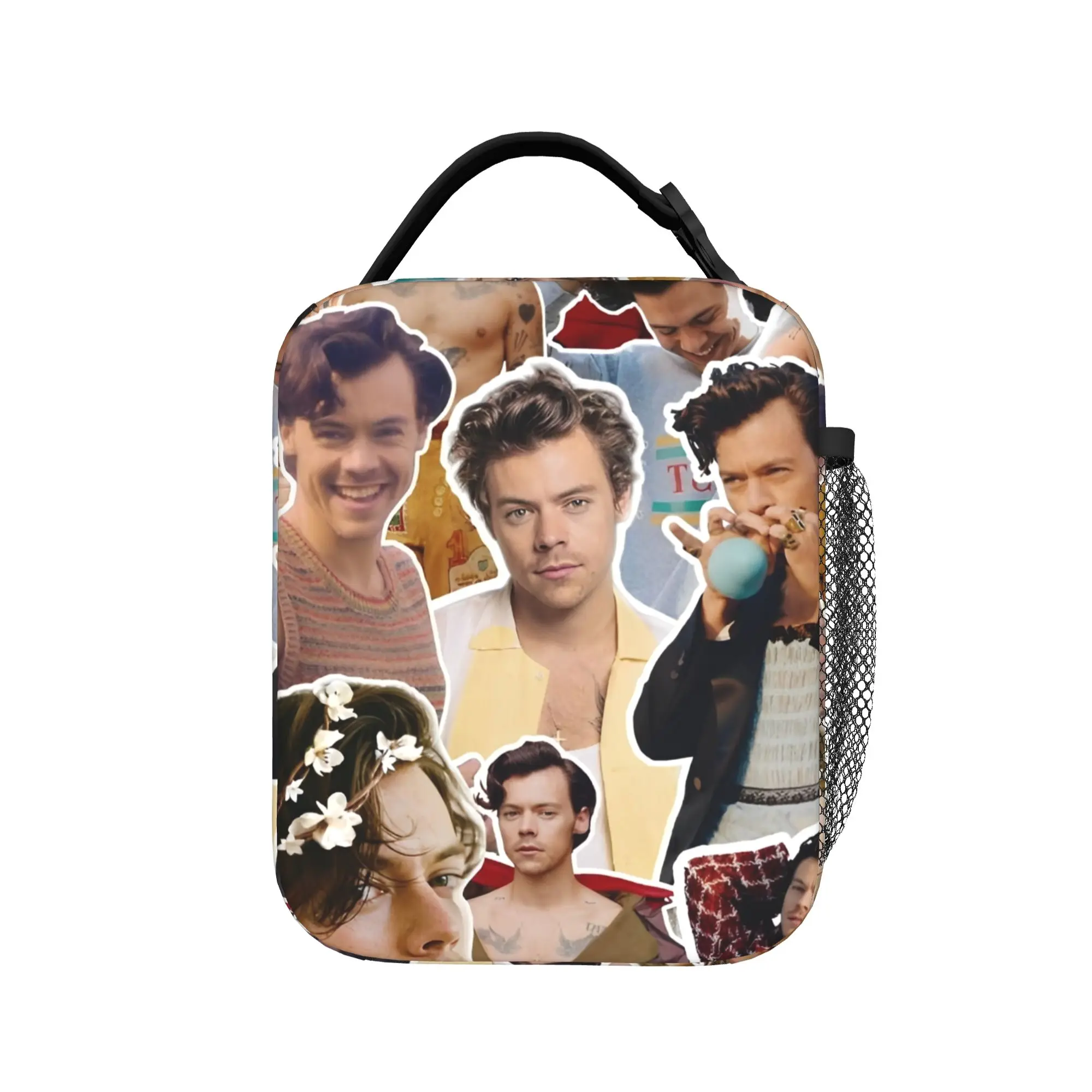 Harrys Styles Thermal Insulated Lunch Bag for School Singer Portable Food Bag Container Cooler Thermal Lunch Boxes