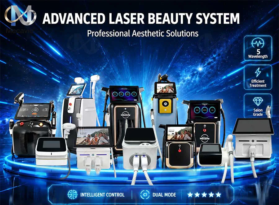 4 In 1 Soprano Titanium Ice Laser Hair Removal Device Alexandrite 808nm Diode Laser System Painless Permanent Body Hair Removal