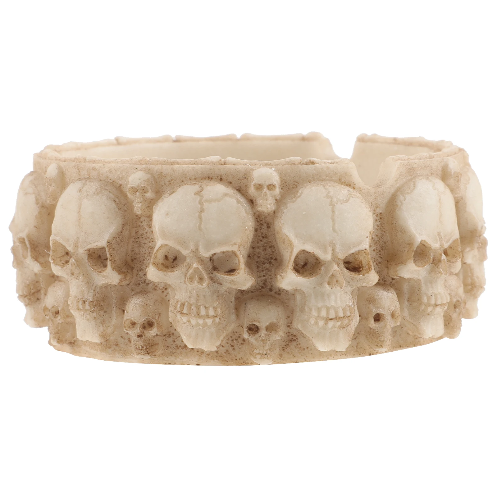 

Skull Ashtray Resin Vintage Design Desktop Cigar Ash Container For Home Bar Office Halloween Decoration Smoking Supplies