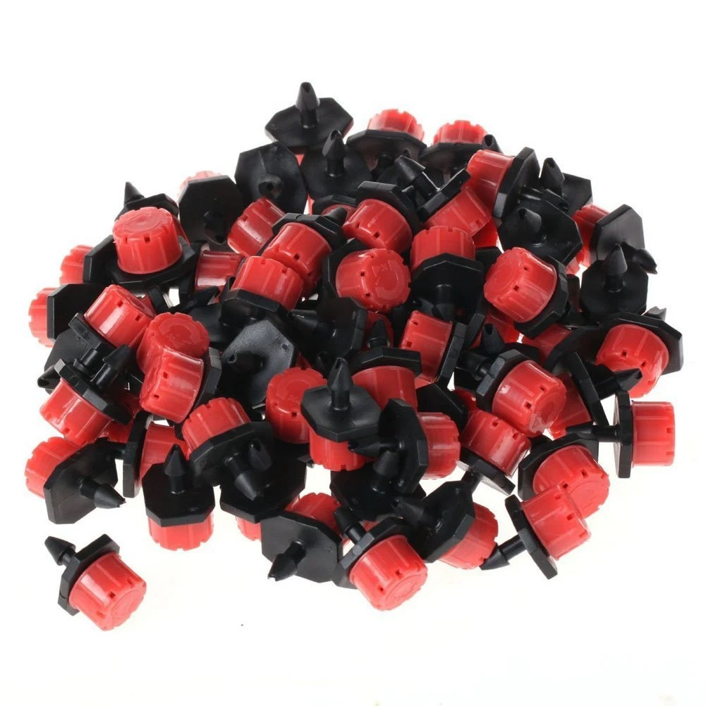 

AA19 200 Pcs Adjustable Irrigation Sprinkler Drip Irrigation System & 1 Roll 50M 4/7Mm Hose Drip Garden Irrigation System