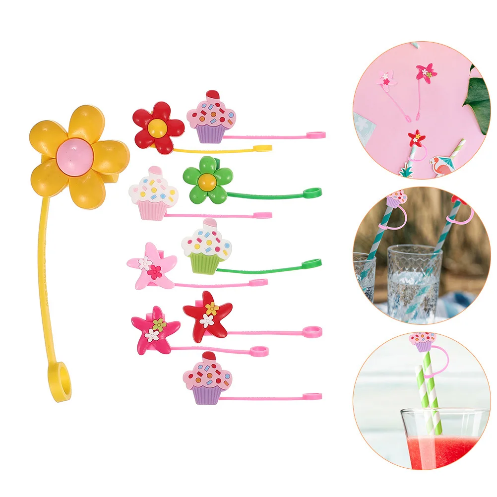 

Силиконовый чехол, защита от пыли, портативные аксессуары для кухонного бара, чехлы для соломинки, зубочистка, силиконовый наконечник для соломинки