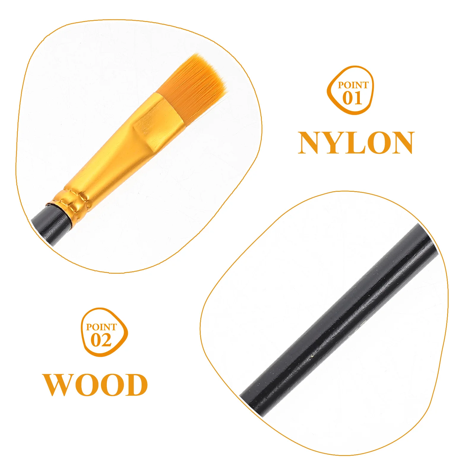

1 Set Paint Brush Set Oil Painting Pen Watercolor Art Brushes For Kids Adults Multi-Function Tools Home School Art Supplies