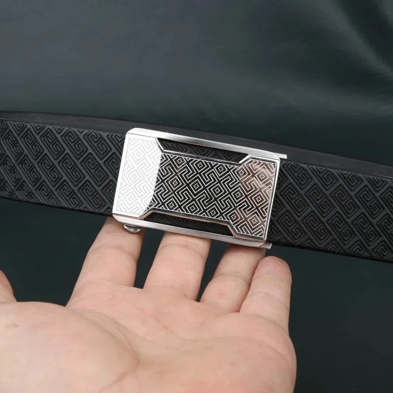 Handmade single loop buckle double loop buckle men's genuine cow leather belt imported from Italy, top layer cowhide belt 304 st