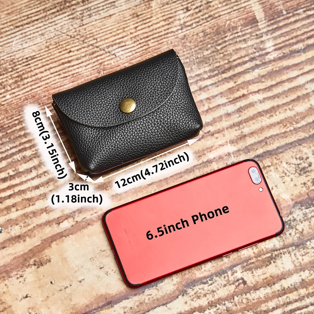 NUPUGOO Echtes Leder Retro Geldbörse männer Doppel Brieftasche Kleine Karte Tasche Männer Und Frauen Universal Münze Schlüssel Tasche – Detail 18