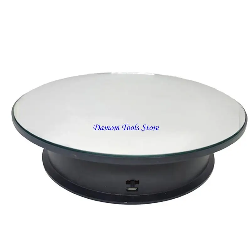 

57BE 2 Speeds Electric Turntable Display Stand Noiseless Rotating Table Watch Jewelry