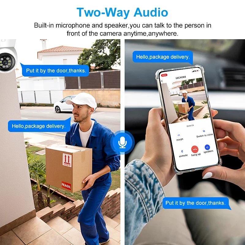 1080P 2MP 스마트 카메라 HD 360도 실내 아기/반려동물 보안 모니터 WIFI 야간 웹캠 비디오 IP 카메라 스마트 홈 양방향 음성