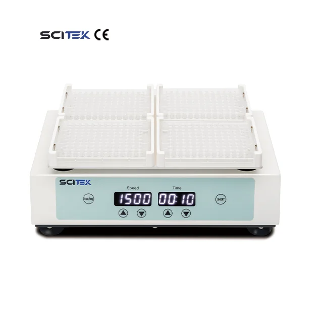 SCITEK Microplate Shaker 4 Microwell Plate or Culture Plate Adjustable Speed Microplate Shaker for Laboratory