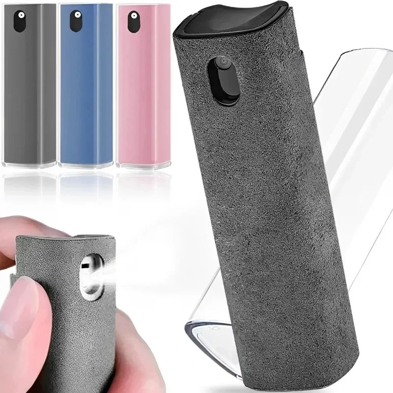 Microfiber Screen Cleaner Spray Bottle Set Mobile Phone Ipad Computer Microfiber Cloth Wipe Iphone Cleaning Glasses Wipes
