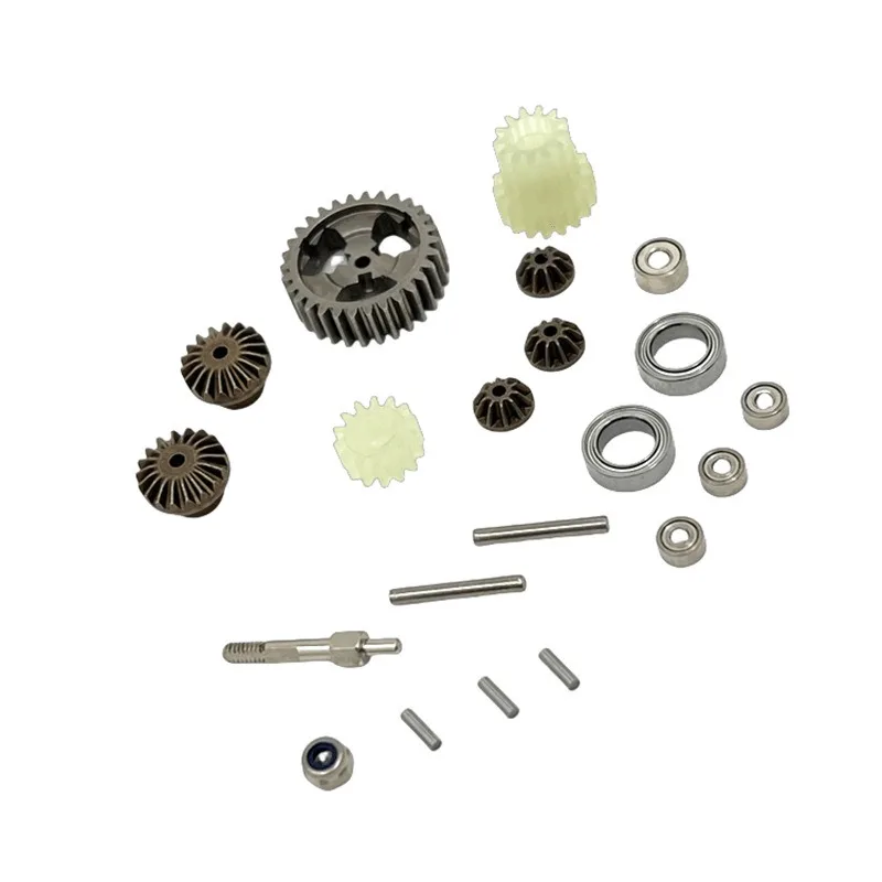 Boîte de vitesses de Transmission en métal pour Wltoys 244016, boîtier et ensemble d'engrenages 1/24 RC, pièces de mise à niveau de voiture, accessoires