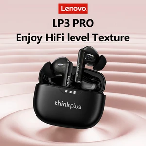 100% Asli Lenovo Headphone Nirkabel Bluetooth 5.2 Earbud Hi Fi Stereo Pengurangan Kebisingan Headphone Kontrol Sentuh 250 mAh Baru 12 headset usb penjualan terbaik dengan mikrofon - №