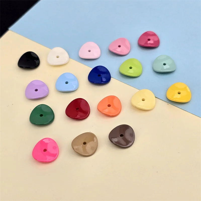 Wholesale 200pcs/lot 15mm color print geometry irregular rounds shape acrylic beads diy jewelry garment accessory