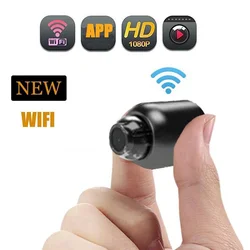 Mini caméra de surveillance intérieure IP WiFi HD 1080p, dispositif de sécurité sans fil, babyphone vidéo, vision nocturne, enregistreur audio