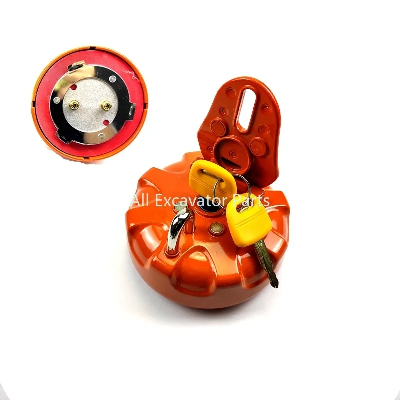 Suitable for Hitachi EX60/70/120/200/220/300-5-6 fuel tank cap anti-theft diesel tank cap excavator accessories