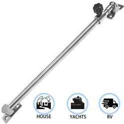 Marine Stainless Steel Heavy Duty 10 to 17inch Telescoping Hatch Strong & Sturdy Window Adjuster for Boat RV Yachts