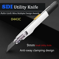 SDI Cute Utility Knife Anti-shaking 30 Degree snap off Premium estilete profissional ferramenta 9mm Blade box cutter Art couteau