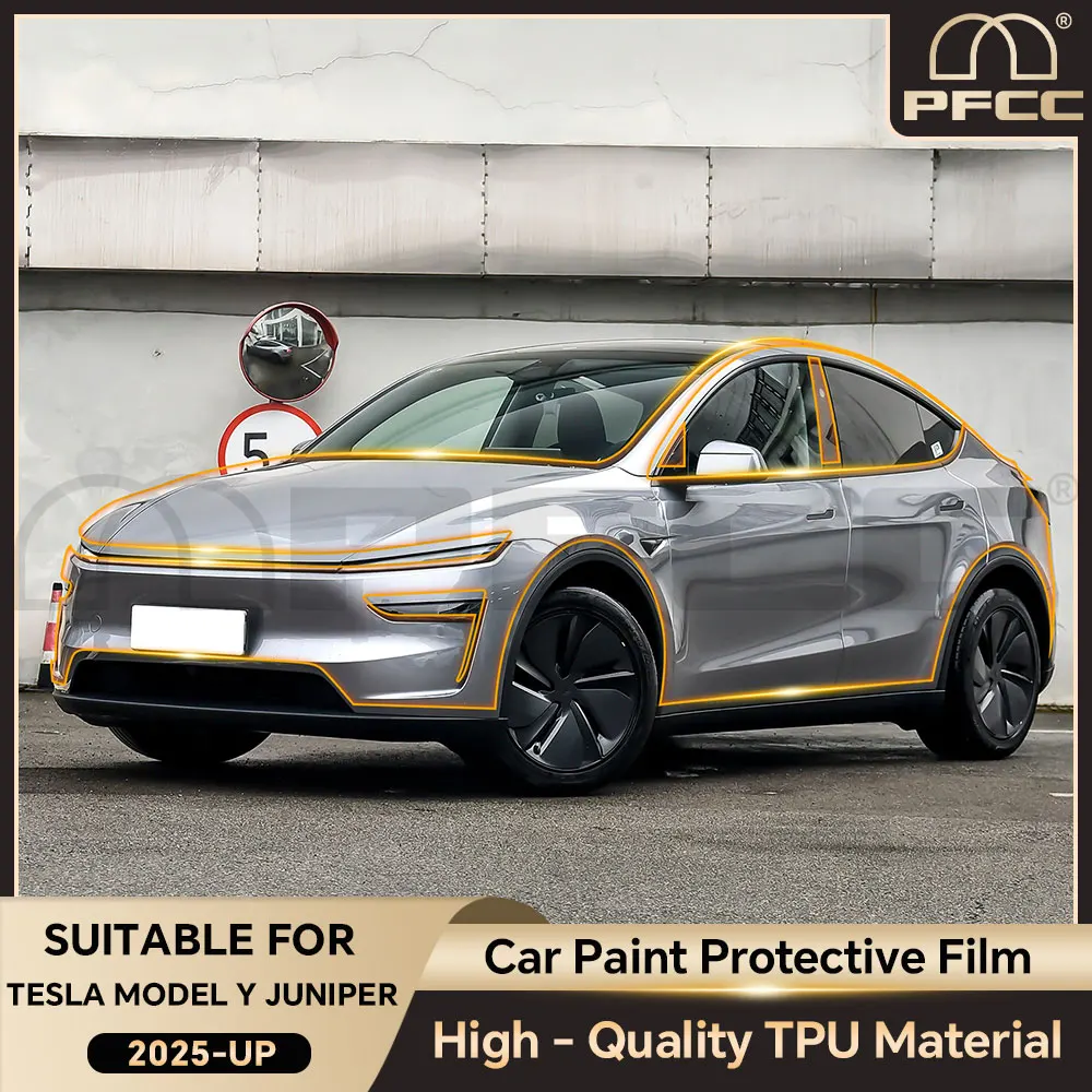 9Mil TPU Scratch Resistant Car Paint Protection Film For Tesla Model Y Juniper 2025 2026-up Clear Bra PPF Decal Accessories