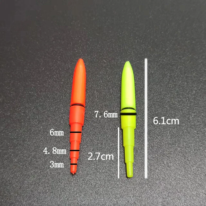 Pesca elétrica lâmpada com bateria recarregável, Light Stick, Night Fishing Tackle, Luminous Float Acessório, A488, CR425, 2pcs por lote