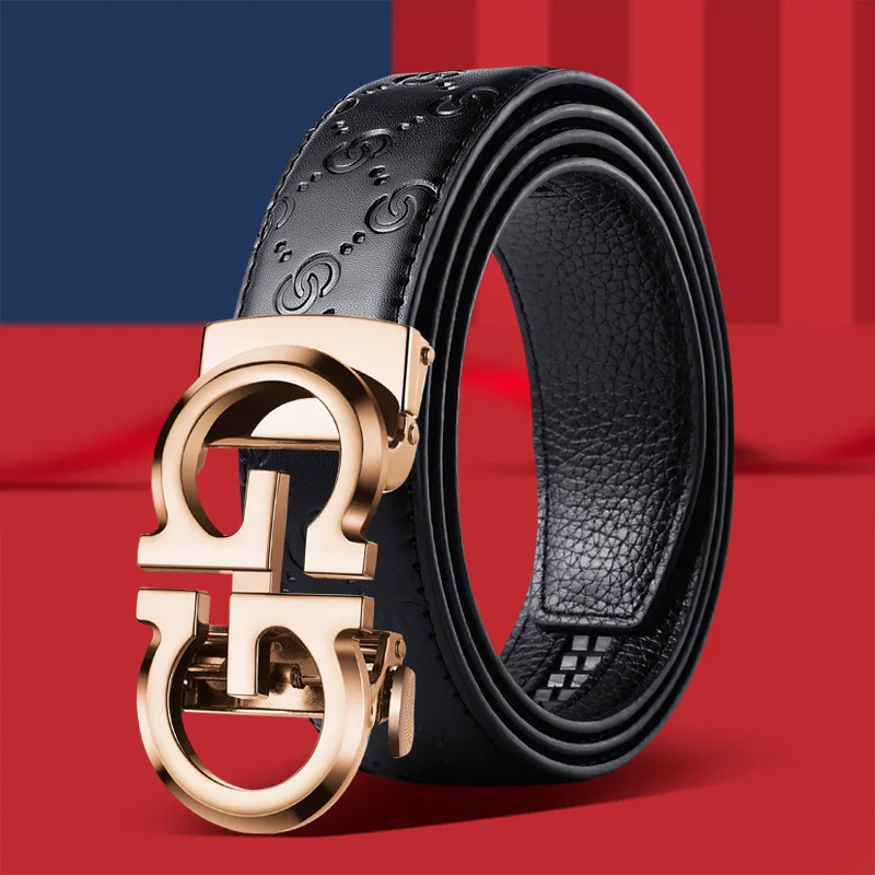 عالية الجودة العلامة التجارية مشبك حزام جلد الرجال الفاخرة مصمم أحزمة العمل الشهيرة للرجال الجينز حزام الذكور المعادن دعوى السراويل أحزمة