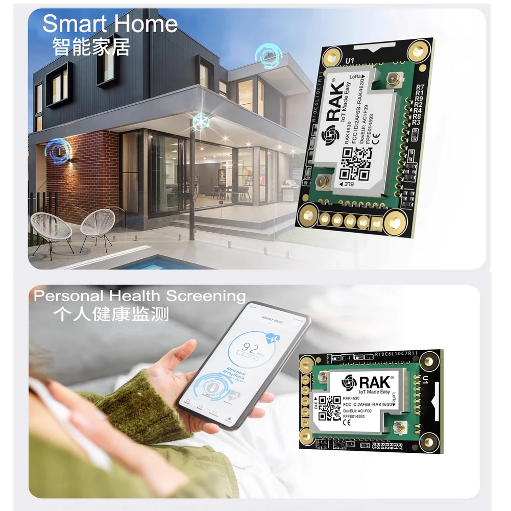 block grundlegende starterkit für Meshtastic LoRa RAK4631 LPWAN Wireless SX1262 Lora Modul RAK19007 Basisplatine mit Lora Antenne