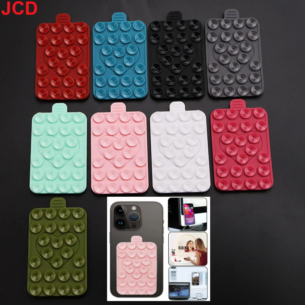 

Heart Double-sided Suction Cup Anti Slip Silicone Suction Cups For Mobile Phones Mobile Phone Holder Backed Adhesive Fixed Pad
