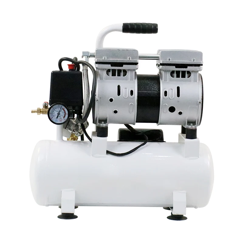 Professional High Quality 9L 0.75HP 8Bar Silent Oil Free Portable Air Compressor - view 4