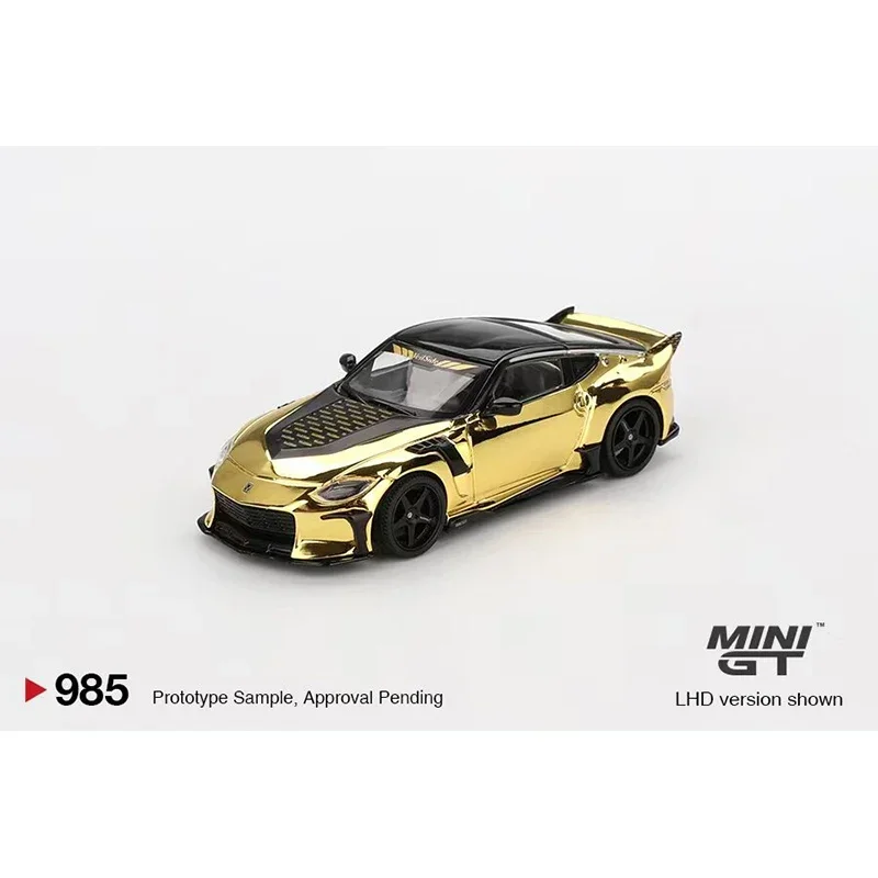 

PreSale MINIGT 985 1:64 Nissan Z VeilSide FFZ400 Gold Chrome Diecast Car Model Collection Toys