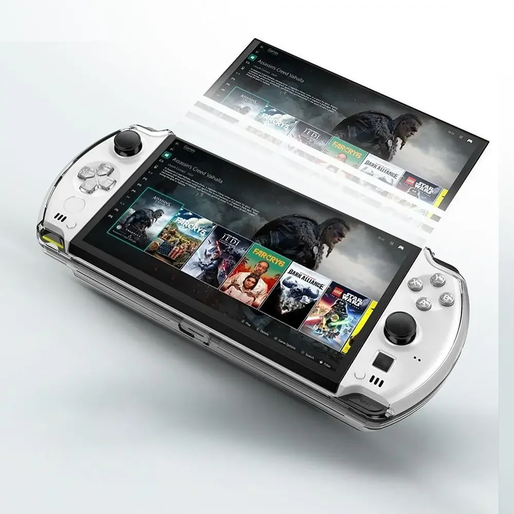 CJ لـ GPD Win 4 حافظة بديلة مضادة للصدمات، حافظة حماية ناعمة بلون سادة، حافظة وحدة تحكم شفافة #3