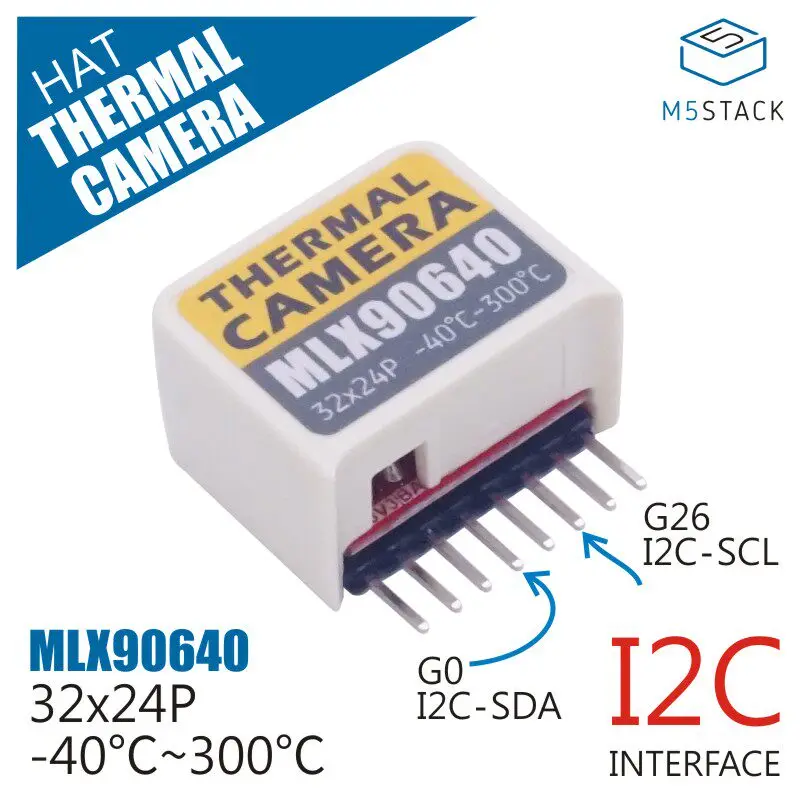 M5Stack Official Hat Thermal Human Infrared Imaging MLX90640 Thermoelectric Sensor for DIY Temperature Measurement