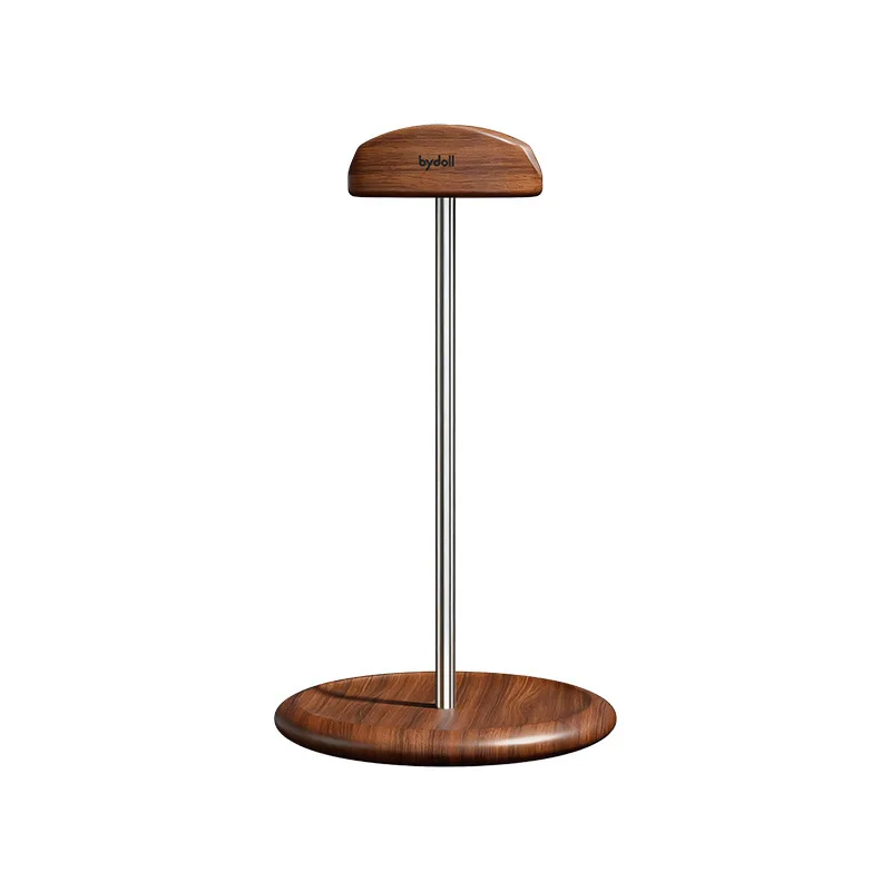 Desktop Headphone Stand Organizer - Gaming Room Headset Display Rack - Solid Wood Over-ear Headphone Holder Environmentally view 5