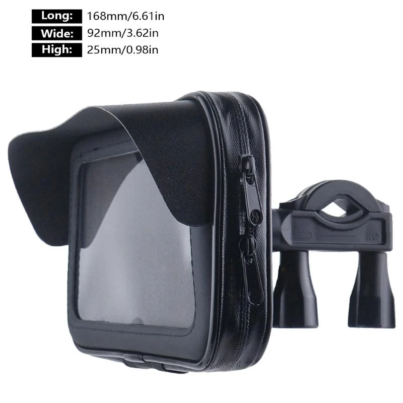 ผู้ถือโทรศัพท์Handlebarมอเตอร์ไซด์โทรศัพท์กระเป๋ากระเป๋าSunvisor 360 องศาหมุนสําหรับโทรศัพท์ได้ถึง 6.5 นิ้ว