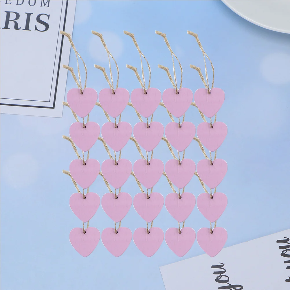 

20Pcs Romantic Wooden Heart Pendants Premium Decorations for Home Party DIY Love Wood Ornaments Love Wooden Pendant