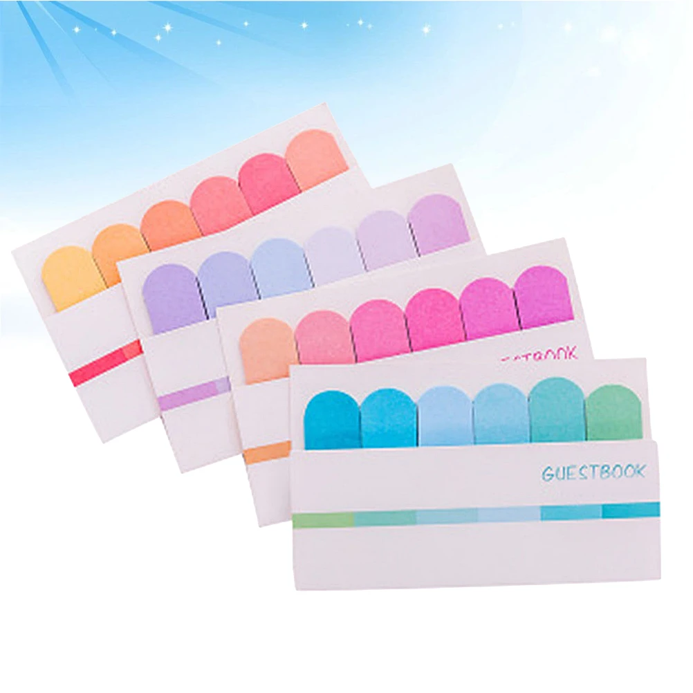 

8pcs Gradient Smooth Surface Mini Notebook Memo Plan Message Schedule Study Work Archives Reminder