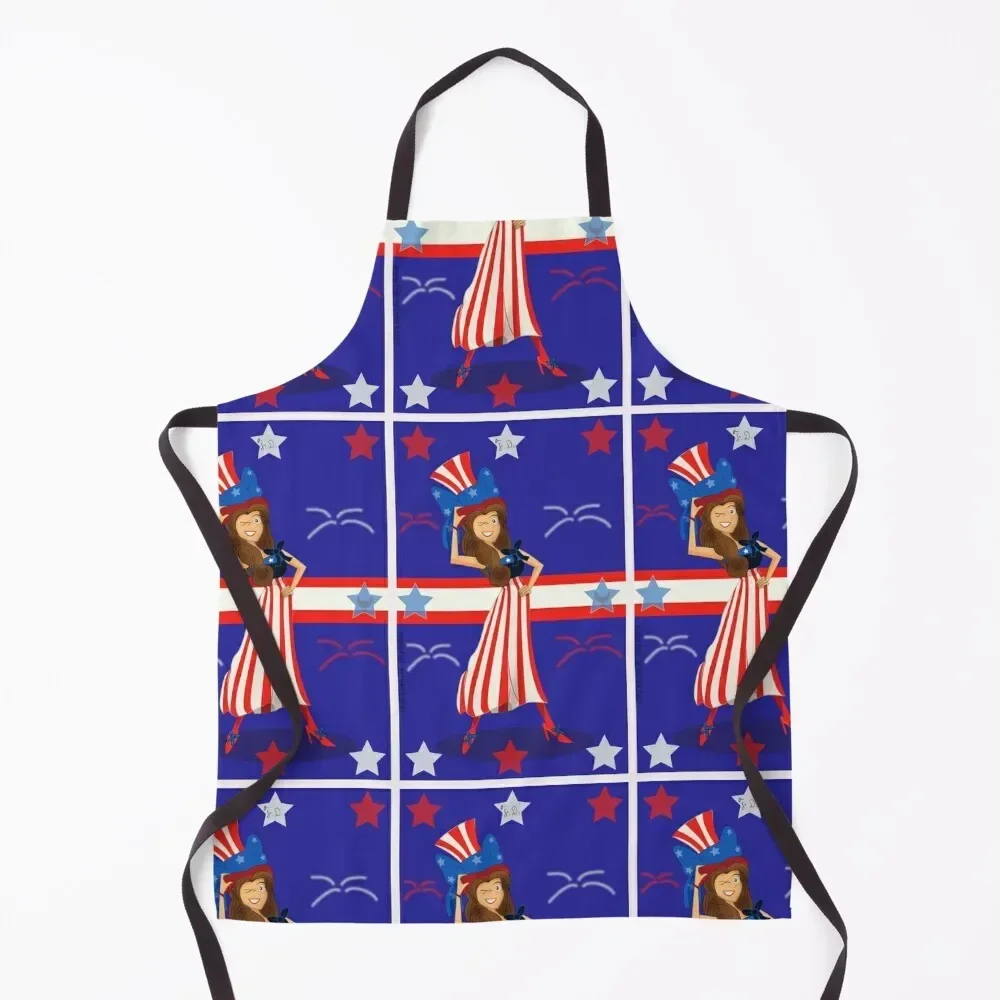 The 4th's Jubilee Bird Apron Ladies Teacher Apron