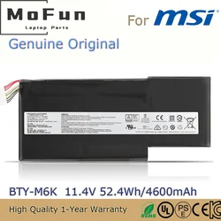 Brand New Original BTY-M6K 11.4V 52.4Wh Laptop Battery for MSI GF65 Thin 9SD 9SE 9SEX 9SEXR 10SDR 10SE GS73VR