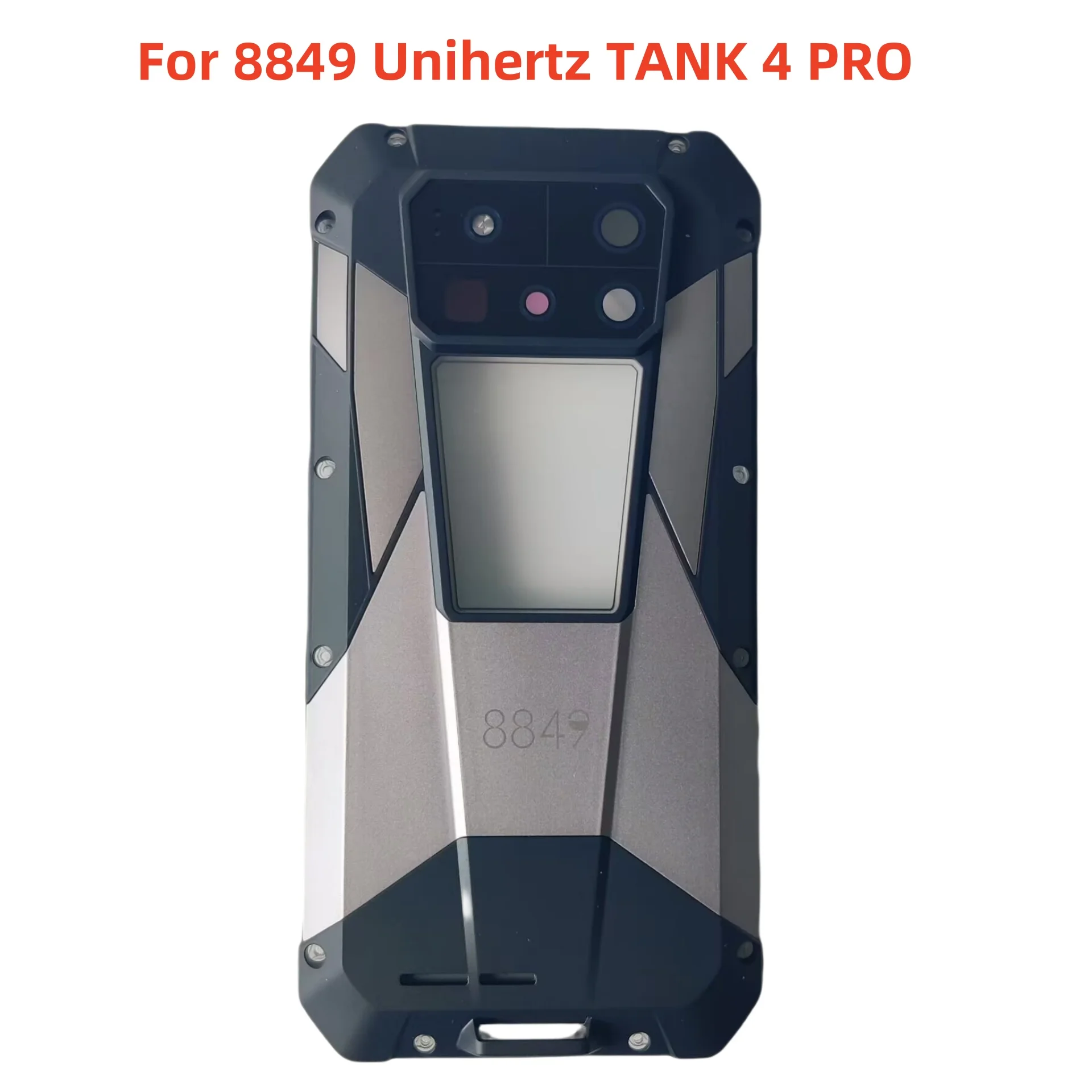 New Original For 8849 Unihertz Tank 4 Pro Cell Phone Protective Back Battery Case Housings Cover With Rear Camera Lens Glass