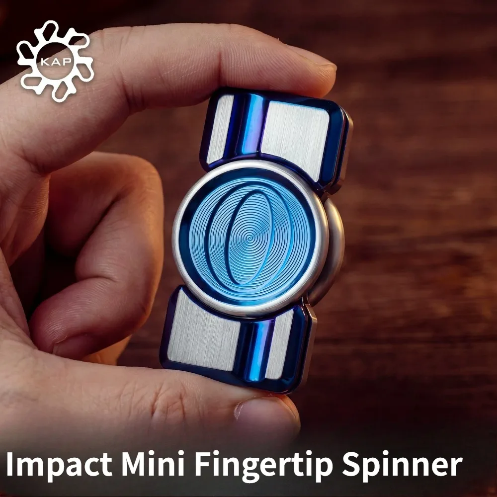 Asia Pacific Dynamics EDC KAP Impact Mini 2 Leaf Attack Speed ​​Hand-Style Metal Sculpted Fingertip Spinner Decompression Toy