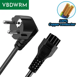 EU Power Cord Short EU European AC Cord CEE 7/7 to CEE 7/7 to IEC320 C5 European Schuko Power Cable charger cable 18AWG 16A/250V
