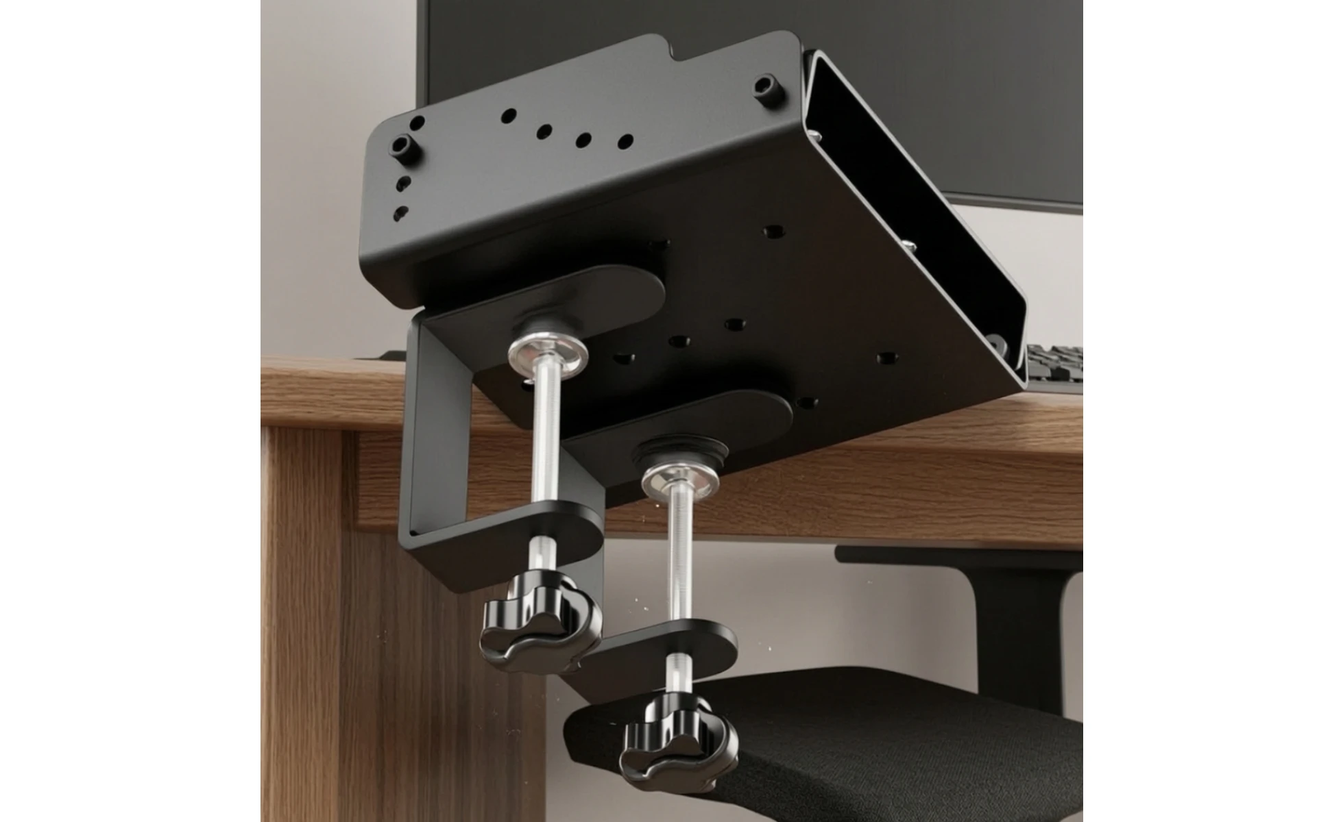 Racing Simulator Desk Mount Adjustable Racing Simulator Mount Desktop Mounting Bracket Non-Slip Quick-Release for Gamers