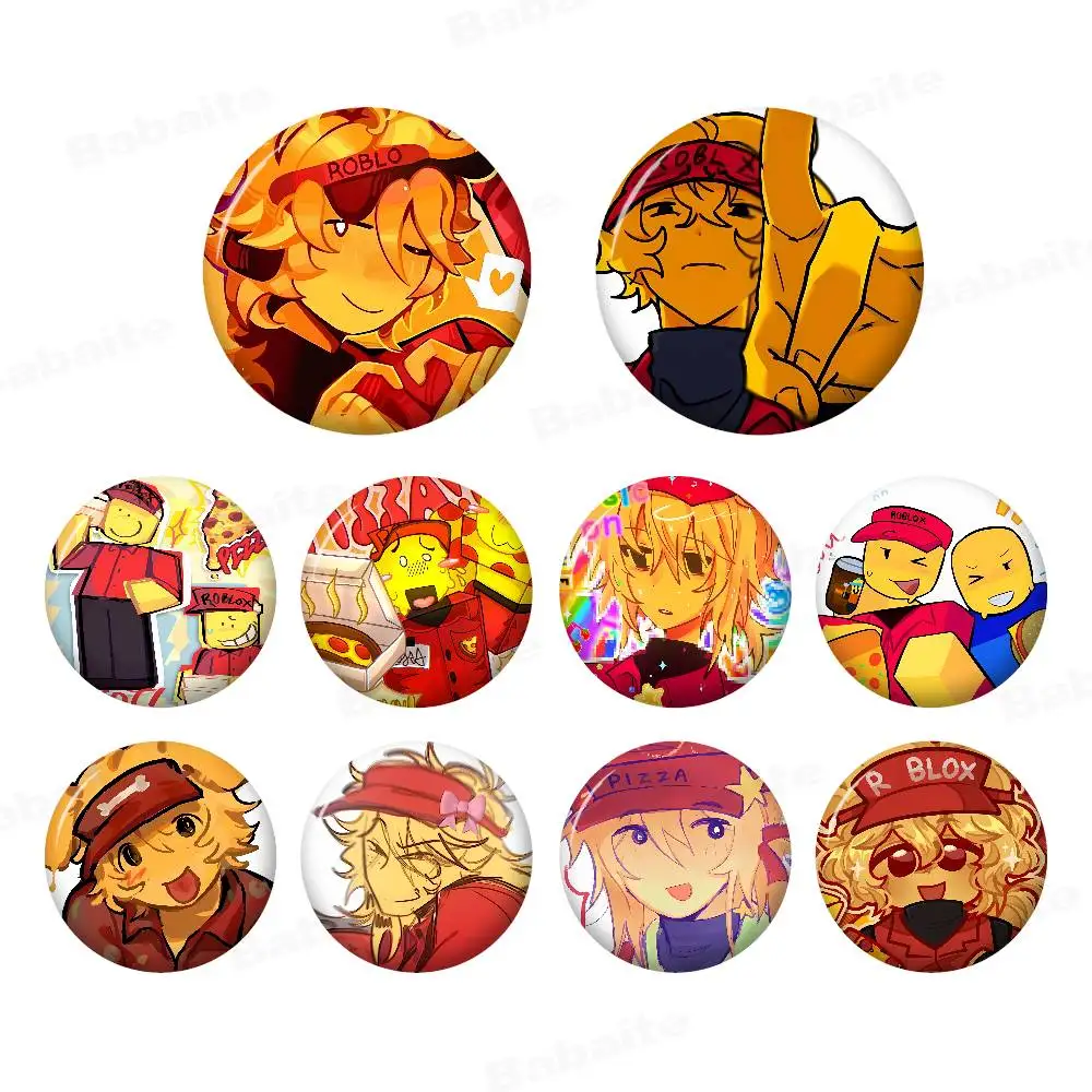 E-ELLIOTS Round Button Pins Slogan Creative Brooches Backpack Clothes Decoration Fashion Cartoon Jewelry Gifts