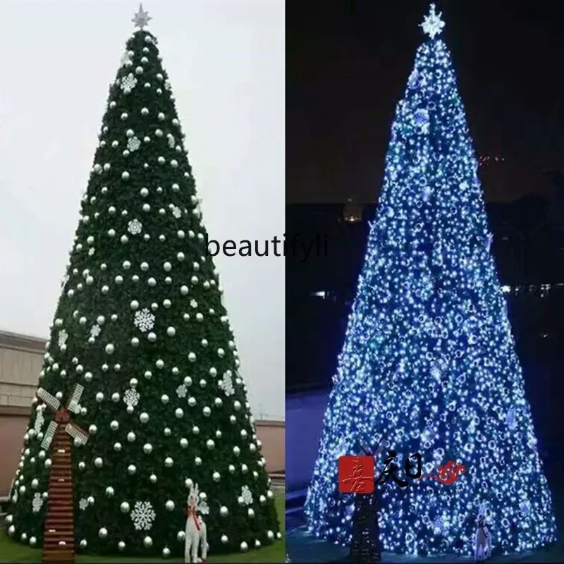 

Large Christmas tree 4 meters 5 meters 6 meters 7 meters, outdoor large frame Christmas tree C56