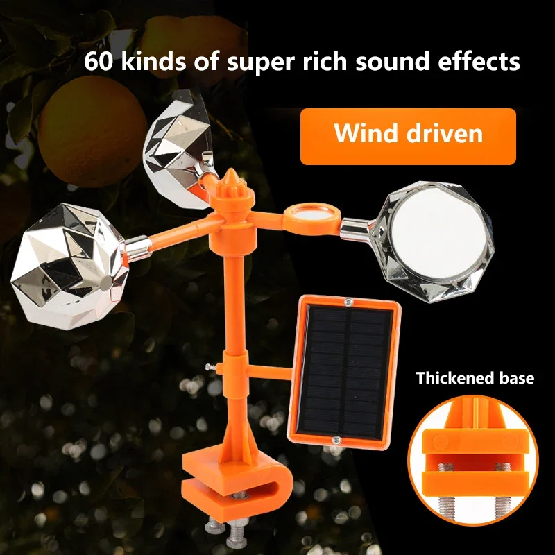 

1xWind Powered Bird Repeller For Garden vegetable field 360 Degree Rotating Reflector Drive Away Bird Device Bird Scare Windmill