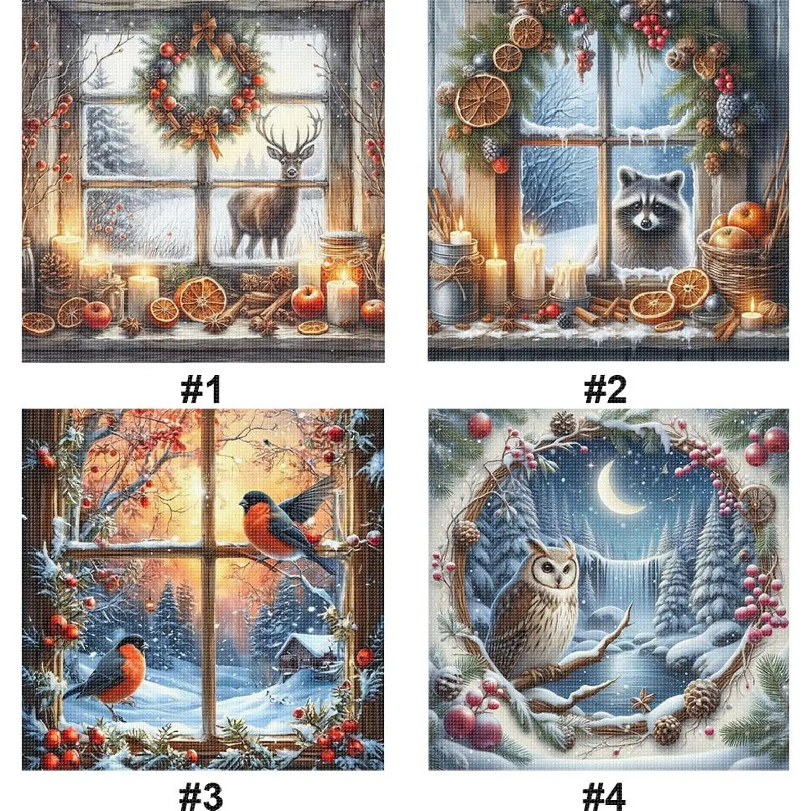 

Winter Printed Cross Stitch Kit DIY 11CT Embroidery Craft Set Home Decoration